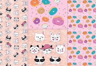 Ilustración - Donuts - Gatitos