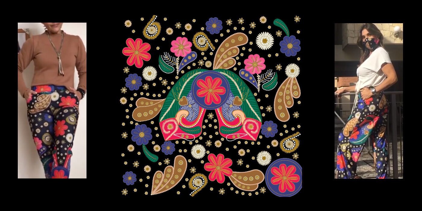 Perla Mía - Ilustración Trama Bordada